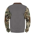 thumbnail image 4 of ZCFZJW Half Zip up Long Sleeve Camo Sweatshirts for Men Big and Tall Regular Fit Casual Graphic Western Henley Shirts Loose Lightweight Comfy Pullover Tops XL, 4 of 4