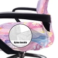 thumbnail image 5 of POLERO Marble Dream Dustproof All-in-One Computer Office Chair Covers, Breathable Elastic Cloth Computer Chair Slipcovers for Gaming, 5 of 7