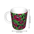 thumbnail image 2 of Yiaed Graffiti Tape Print Ceramics Coffee,Large Handle Design,Extra Large Tea and Coffee Cup for Office and Home Mugs, 2 of 6