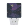 thumbnail image 5 of Yayeee LED Plug in Night Light for The Home with Auto Dusk to Dawn Light Sensors, 2 Pack, Purple Street, 5 of 6
