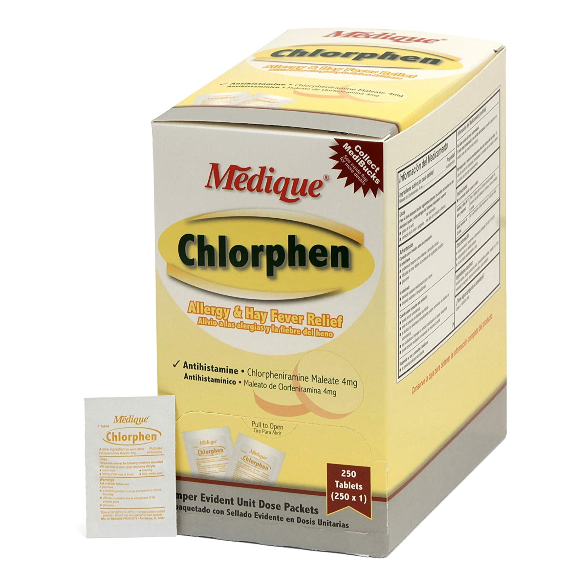 Chlorphen Allergy Relief 4 mg Chlorpheniramine Maleate Tablet, 1 per Box