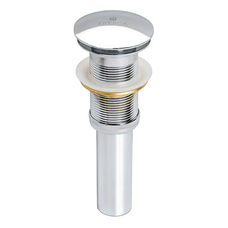 Fresca FPU1240CH Bathroom Pop-Up Drain Assembly Without Overflow In
