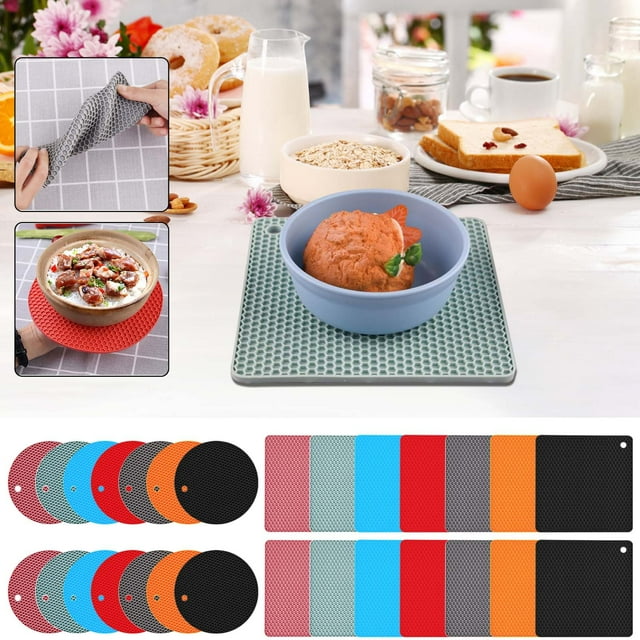 Vaidha Mat Set Heat Insulation Table Mat Kitchen Pot Scalding Mat Kitchen Mat Casserole Mat Oven Heat Insulation Mat