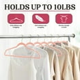 thumbnail image 6 of Lux Decor Collection Non-Slip Velvet Hangers for Clothes 50 pack, Pink, 6 of 10