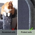 thumbnail image 3 of XIBUFE Cat Scratch Couch Furniture Protector,Adhesive Cat Scratch Pad Deterrent for Furniture,Cat Scratcher Sofa DIY Climbing Cat Scratcher Couch Protector (Light Grey,78.7X15.8Inch), 3 of 7