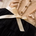 thumbnail image 5 of XXWXYD Little Girls Sparkle Tulle Part𝗒 Dress Ruffled Sleeve Formal Tutu Outfit Glitter Birthday Photo Shoot Dress for Special Occasions, 5 of 9