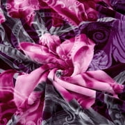 Jin Mai Lan Purple, Pink Polyester Bed Blanket, King