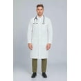 thumbnail image 2 of DR Unifroms® White Lab Coat, Unisex Fit, Snap Front, Knee-Length for Professionals, 2 of 7