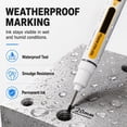Precision Tip Quick-Dry Oil-Based Marker Pen, Long Nib Marker, Colorful ...