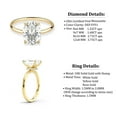 thumbnail image 6 of Cora Jewellery 1.32CT Oval Moissanite Enagagement Ring for Women, Hidden Halo Ring, 18K Yellow Gold, 6 of 7