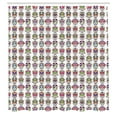 thumbnail image 3 of Ambesonne Colorful Shower Curtain, Skulls with Flowers, 69"Wx75"L, Multicolor, 3 of 5