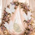 thumbnail image 4 of Giant Butterfly Decorations 3PCS, 20" Big Butterfly Decorations Party Giant, Large Butterflies Decor for Valentine’s Day, Wedding, Birthday, Banquet Decor (White), 4 of 10
