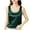 Green, variant on Luxalzxs Silk Tank Tops for Women Plus Size Satin Tank Tops Pearl Beading Round Neck Sleeveless Solid Color Vests Loose Comfy Casual Work Office Tank Blouses Tops