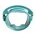 thumbnail image 1 of Máscara de buceo de una sola lente, lente transparente, sin empañamiento, vista amplia, forma ovalada, máscara de natación Verde, 1 of 8