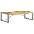 thumbnail image 1 of vidaXL Coffee Table 140x70x40 cm Rough Mango Wood, 1 of 5