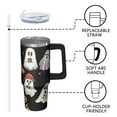 thumbnail image 3 of Halloween Gift Cup, Pumpkin Witch Tumbler 30oz with Handle and Straw, Spooky Insulated Coffee Mug, 3 of 5