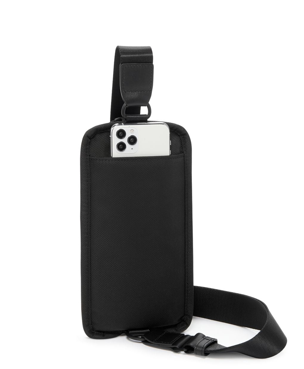 Hue & Hold Alpha 3 Series Men's Compact Sling Ballistic Nylon Sling Bag, Black