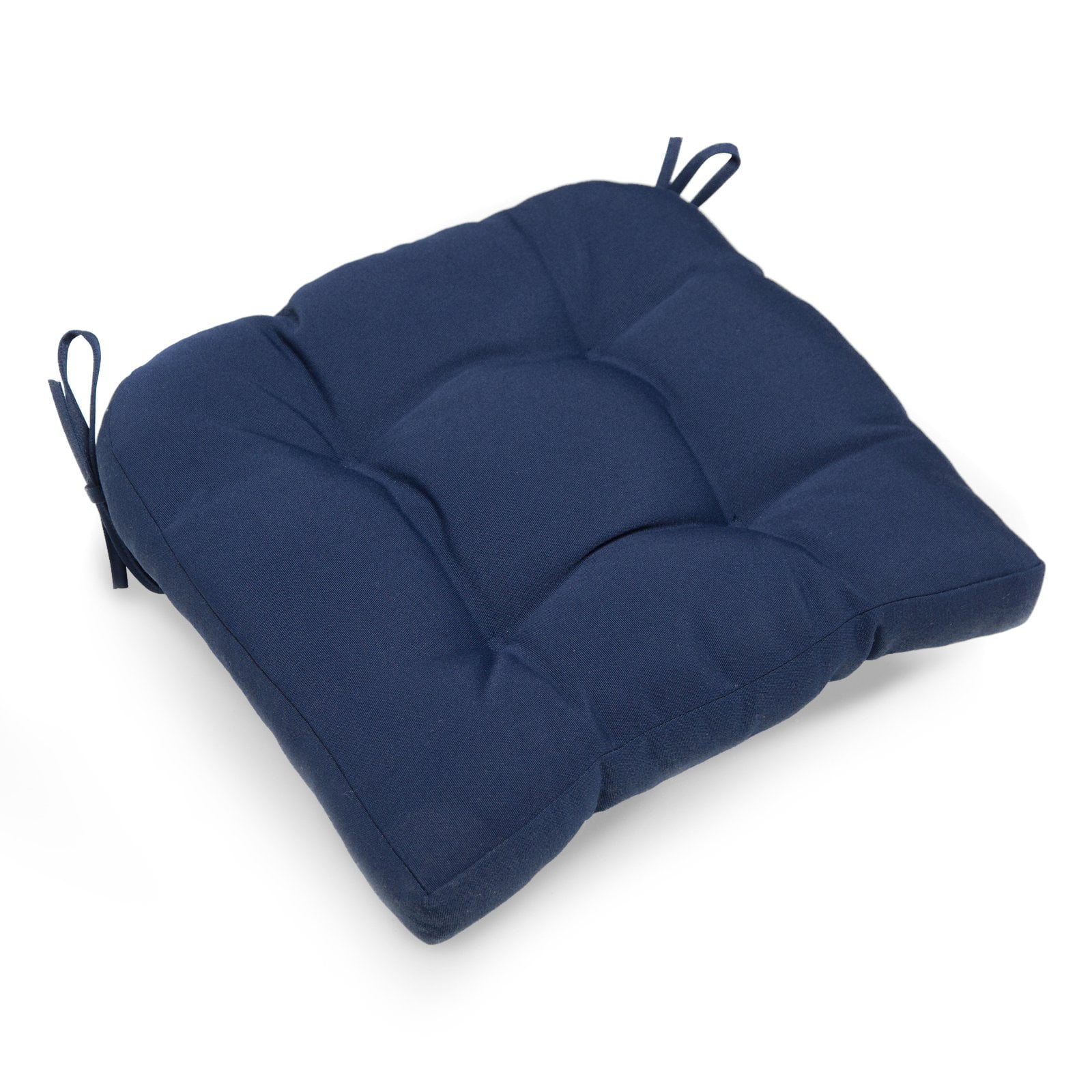 Navy Blue Chair Cushions With Ties Ideas Tufted Kitchen Chair Cushion Com
