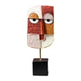 thumbnail image 1 of Estatua de resina con cara abstracta, escultura, figura de escritorio, gabinetes para el hogar y la oficina. Los 22x85x5cm, 1 of 4