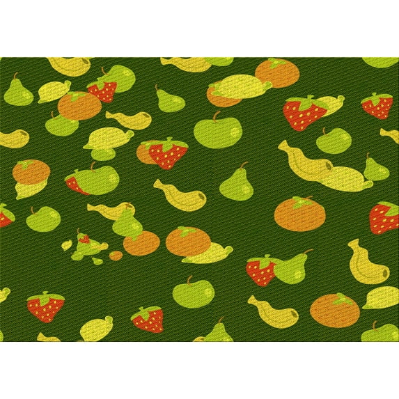 Ahgly Company Indoor Rectangle Patterned Pistachio Green Area Rugs, 7' x 9'