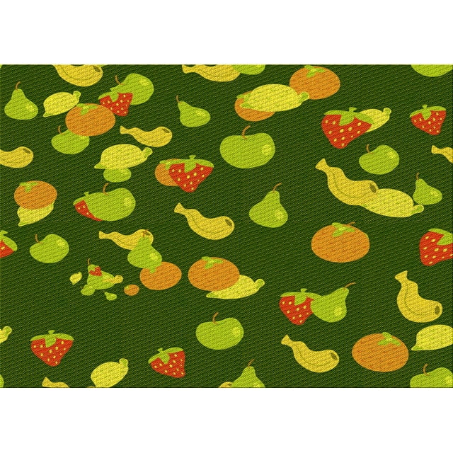 Ahgly Tapis Rectangulaire Lavable en Machine, Vert Pistache, 8 Pieds x 10 Pieds