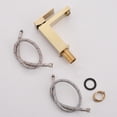 thumbnail image 2 of ANGELES HOME Single Handle Vessel Sink Faucet Bathroom Tall Faucet Brushed Gold, 2 of 8