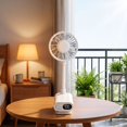 thumbnail image 4 of Luckky Rechargeable Clip On Fan with Flexible Gooseneck & Digital Display,3 Speed Color Light Mini Clamp Fan,Portable USB Desk Bed Fan for Office Bedroom Stroller Dorm Use, 4 of 6