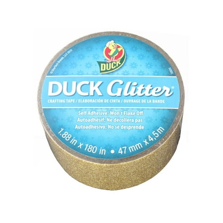 Duck Glitter Craft Tape 1.88"x5yd Gold