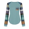 thumbnail image 3 of USSUMA Teen Girls O-Neck Comfort Tee Shirt - Sweatshirts for Women Long Sleeve Bohemian Ruffle Long Sleeve Sweatshirt For Women Soft Graphic Bohemian Print Blouses for Women Fashion 2022 Dressy, 3 of 6