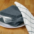thumbnail image 6 of Howarmer Gray Dish Towels for Kitchen, 100% Cotton Grid Dish Rags, Super Soft and Absorbent Dish Cloths, 8 Pack, 12" x 12", 6 of 9