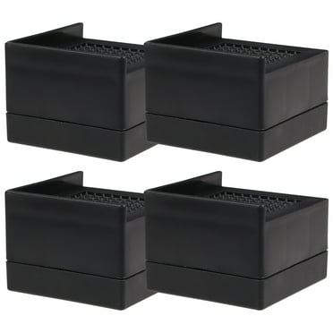 4Pcs Heavy Sofa Riser Heightening Pads Furniture Lifting Pads (Black)