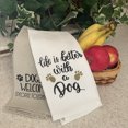 thumbnail image 4 of Cute Dog Kitchen Towels Set  5 pcs Funny Dog Sayings Dish Towels Dog Lover Gift 16" x 28" Cotton, 4 of 12