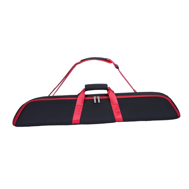 Estuche para tacos de billar, compacto, antiarañazos, acolchado, para accesorios de billar rojo