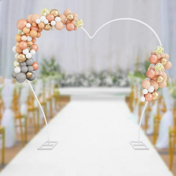 Heart Shaped Arch Kit - Metal Backdrop Stand for Wedding and Party Decor