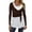 Coffee, variant on Women Ballet Wrap Top Long Sleeve Self Tie Dance Shirt Pilates Yoga Tops Y2k Workout Active Blouses White S