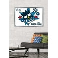 thumbnail image 2 of Hello Kitty and Friends: 21 Sports - Badtz-Maru Soccer Wall Poster, 22.375" x 34" Framed, 2 of 5