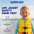 thumbnail image 3 of TRC Recreation Super Soft Child Life Jacket Swim Vest - Type 3 USCG Approved - XS, Yellow, 3 of 10