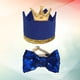 thumbnail image 2 of Adorable sombrero para fiesta de cumpleaños de gato y perro con lazo, accesorio para disfraz de cosplay (azul), 2 of 5