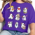 thumbnail image 3 of T-Shirt de Lecture Mignon pour Dames d'Halloween, Manches Courtes, Décontracté, Intéressant, Généreux, 3 of 5