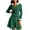 Green, variant on Women’s Festive Plush Coat Hooded Cardigan Toggle Buttons Faux Fur Trim Relaxed Fit Christmas Y2K Style Warm Cozy Outerwear for Winter Holidays
