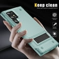 thumbnail image 2 of for Samsung Galaxy S23 Ultra Case, Luxury Anti-falling Shockproof Hybrid Military Grade Cover W/Built-in Kickstand | Ultimate Drop Protection for Samsung Galaxy S23 Ultra,Green, 2 of 7