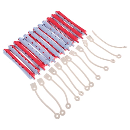 Raindrops 12pcs Cold Wave Rods PP Hair Curlers Rods Hairdressing Curlers Perm Rods Hair Styling Rollers for Long and Short Hair Curling Tools