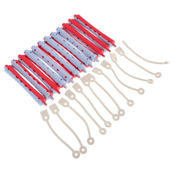Raindrops 12pcs Cold Wave Rods PP Hair Curlers Rods Hairdressing Curlers Perm Rods Hair Styling Rollers for Long and Short Hair Curling Tools