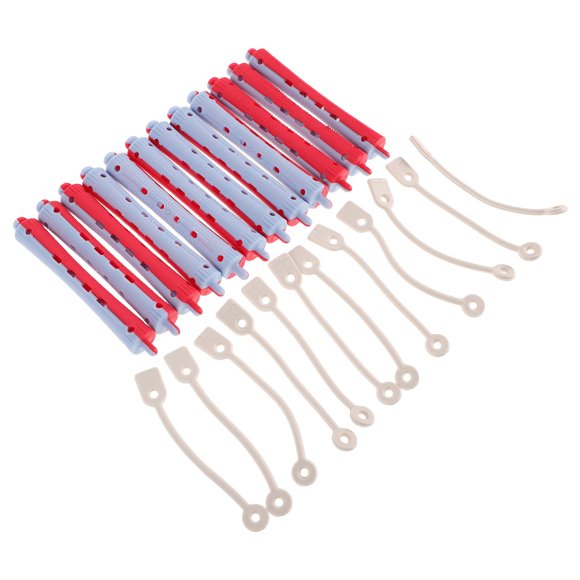 Minkissy 12Pcs Plastic Hair Perm Curl Rods for Versatile Hair Styling with Safe PP Material