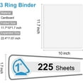 Comix Sturdy DRing Basic View Binder 1 inch 3 Ring Binders, Hold 225