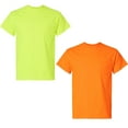 thumbnail image 3 of High Visibility Safety T-Shirt with Pocket | Gildan Short Sleeve Shirt, Orange and Green Color | Hi Vis Pocket Tee, Pack 9, Size-4XL, 3 of 6