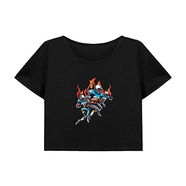 Camiseta corta de recuerdo para mujer, para uso diario, como regalo navideño para mujer. L