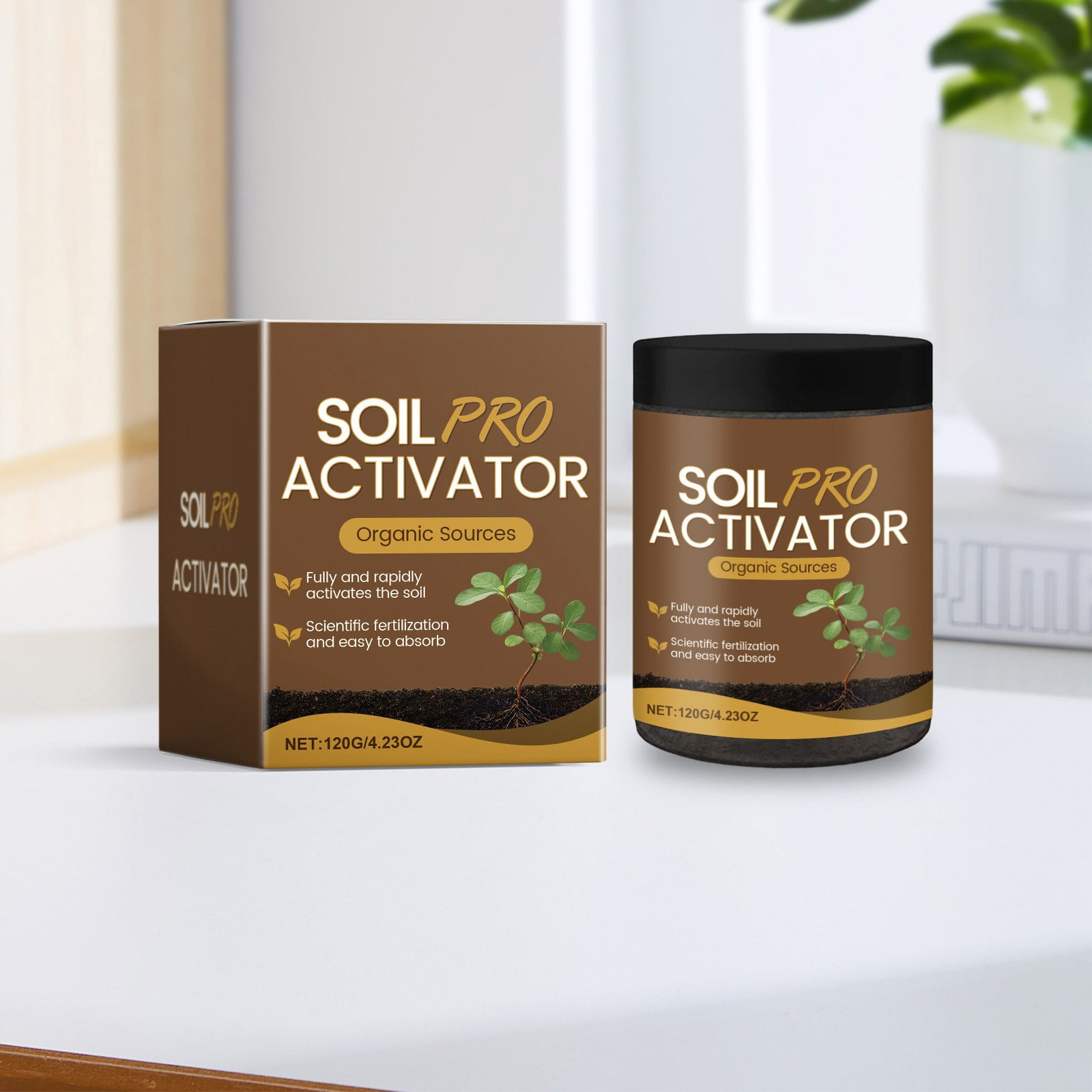 YUNAFFT Premium Soil Activated Treasure - Organic Soil Activator & Plant Fertilizer for Raised Garden Beds, Potting Mix, and Seedling Compost