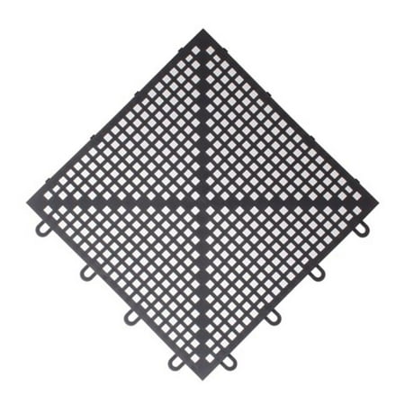 Mateflex 380052 SoftFlex Charcoal 12 x 12 In. Floor Tiles, Pack of 10