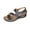 Black, variant on Women’s Flat Sandals Comfortable Open Toe Elastic Ankle Strap Slip on Comfy Low Wedge Sandals Slingback Walking Sandals White Women Sandal